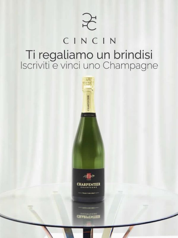 🥂 Il nostro primo giveaway- iscriviti alla newsletter e vinci un Brut Tradition prodotto dalla maison Charpentier